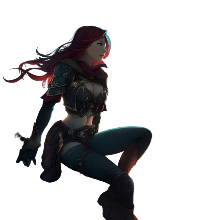 Red Haired Rogue Vinyl Car Decal Sticker – Waterproof & UV-Resistant 8"