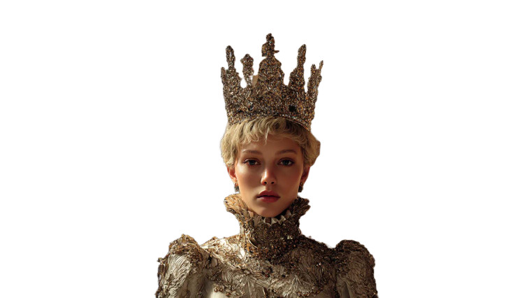 Royal Blonde Queen Vinyl Car Decal Sticker – Waterproof & UV-Resistant 8"