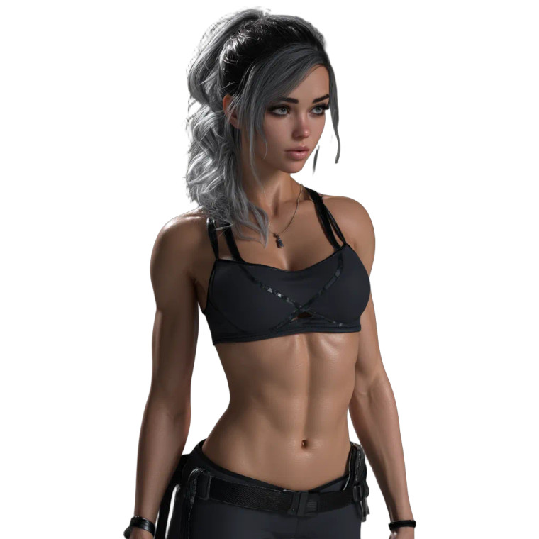 Fitness Model Vinyl Car Decal Sticker – Waterproof & UV-Resistant 8"