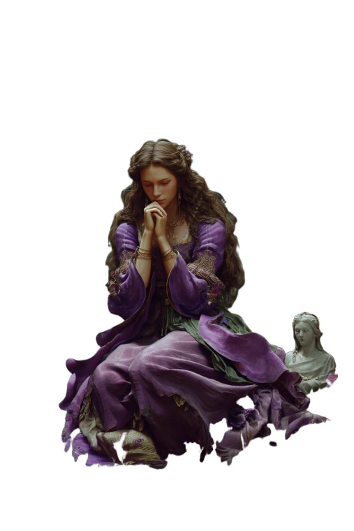 Fantasy Garden Meditator V2 Vinyl Car Decal Sticker – Waterproof & UV-Resistant 8"