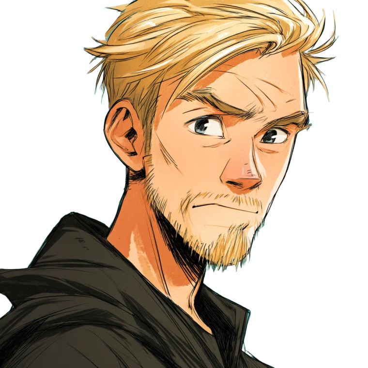 Modern Blond Mage Vinyl Car Decal Sticker – Waterproof & UV-Resistant 8"