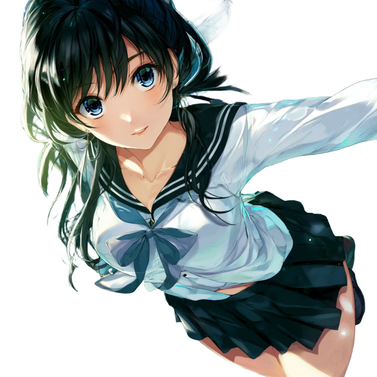 Anime Sailor Girl Vinyl Car Decal Sticker – Waterproof & UV-Resistant 8"