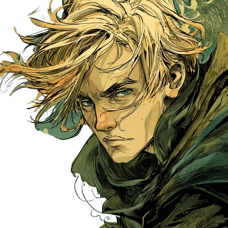 Blonde Mage V2 Vinyl Car Decal Sticker – Waterproof & UV-Resistant 8"