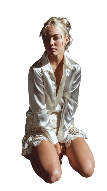 Blonde Model Portrait V5 Vinyl Car Decal Sticker – Waterproof & UV-Resistant 8"