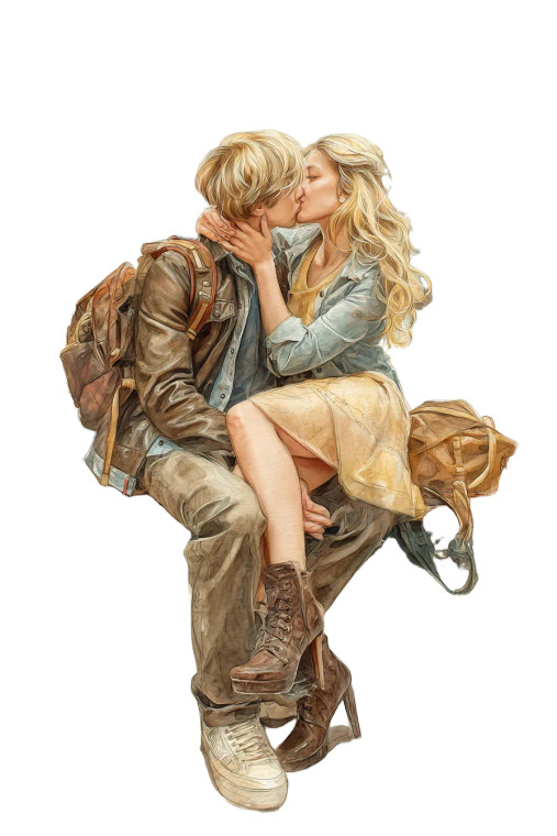 Romantic Station Kiss V3 Vinyl Car Decal Sticker – Waterproof & UV-Resistant 8"