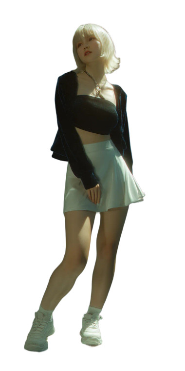 Y2K Fashion Model V4 Vinyl Car Decal Sticker – Waterproof & UV-Resistant 8"