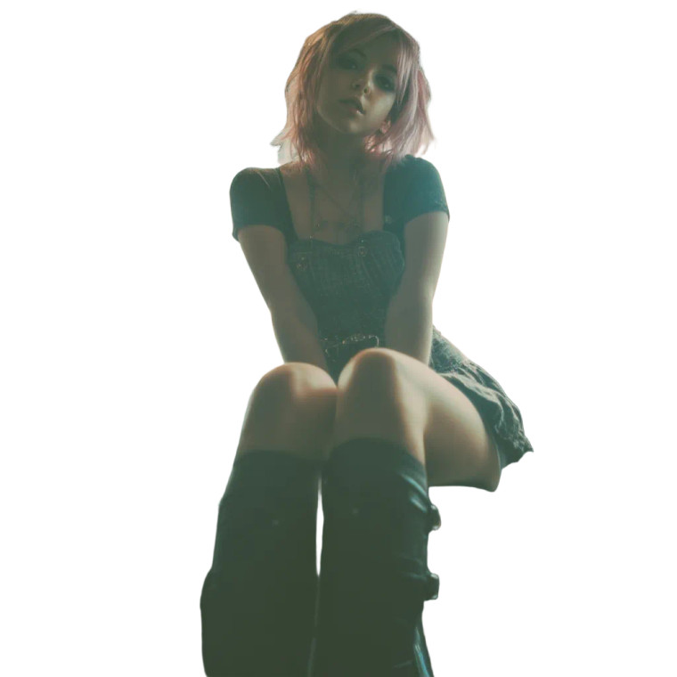 Solarpunk Girl Vinyl Car Decal Sticker – Waterproof & UV-Resistant 8"