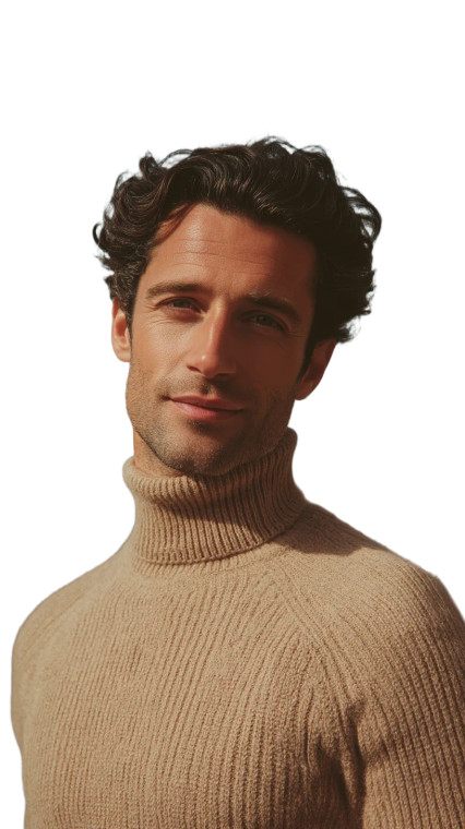 Handsome French Man V2 Vinyl Car Decal Sticker – Waterproof & UV-Resistant 8"