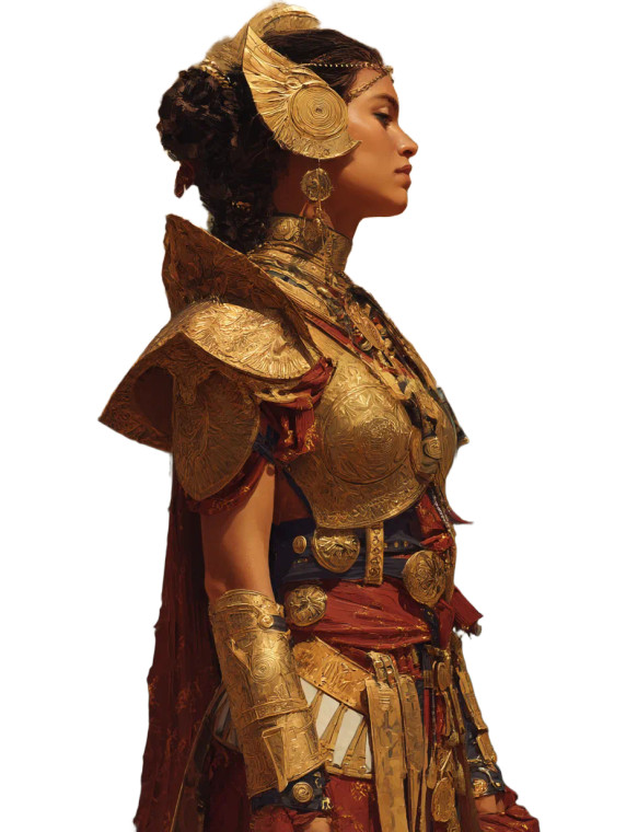 Art Deco Queen Vinyl Car Decal Sticker – Waterproof & UV-Resistant 8"