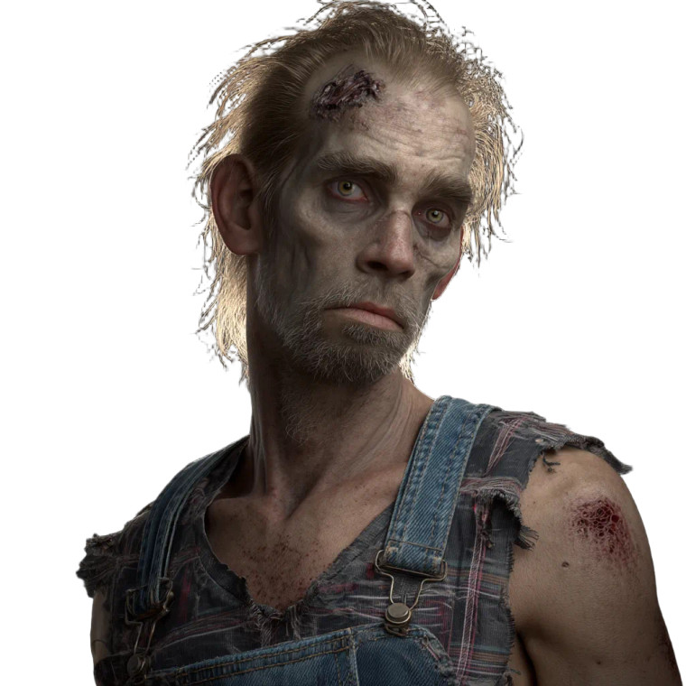 Zombie Redneck Vinyl Car Decal Sticker – Waterproof & UV-Resistant 8"