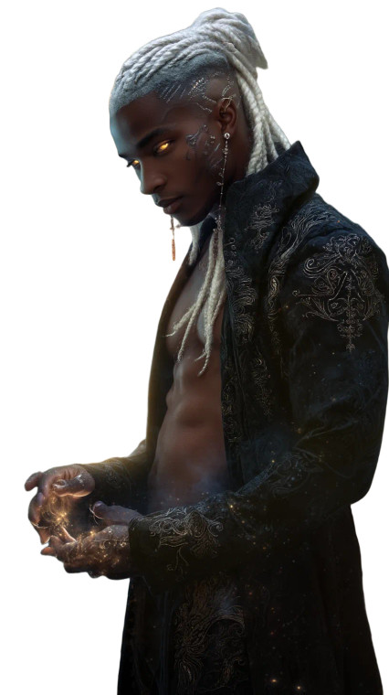 Ethereal Black Man Vinyl Car Decal Sticker – Waterproof & UV-Resistant 8"