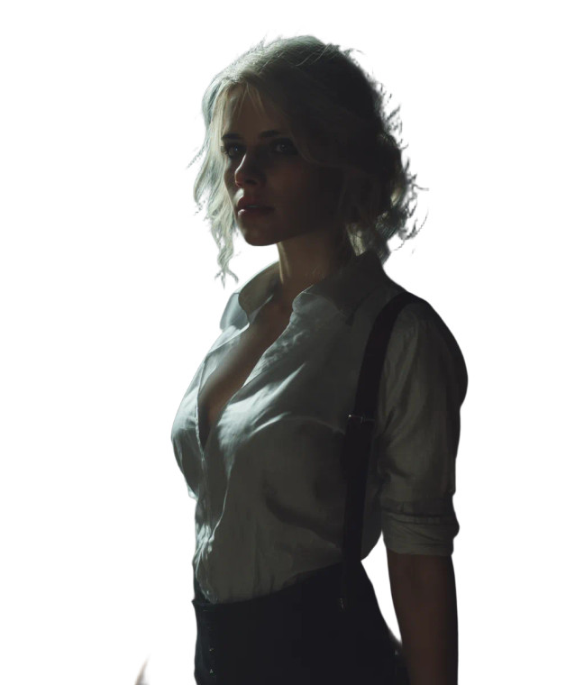 Noir Ciri Portrait Vinyl Car Decal Sticker – Waterproof & UV-Resistant 8"