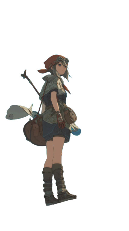 Fantasy Adventurer Art V2 Vinyl Car Decal Sticker – Waterproof & UV-Resistant 8"