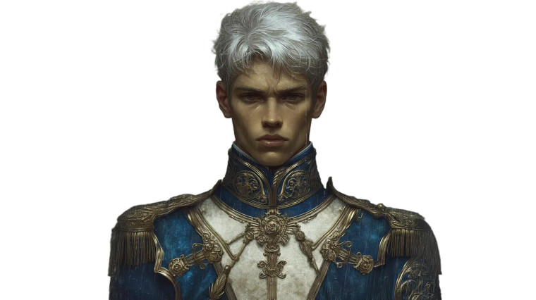 Medieval Prince Portrait V2 Vinyl Car Decal Sticker – Waterproof & UV-Resistant 8"