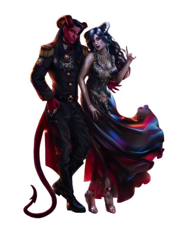 Fantasy Villain Duo Vinyl Car Decal Sticker – Waterproof & UV-Resistant 8"