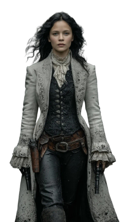 Post-Apocalyptic Gunslinger Vinyl Car Decal Sticker – Waterproof & UV-Resistant 8"