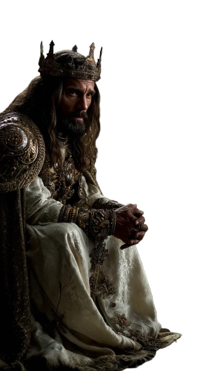 Christ On Throne Vinyl Car Decal Sticker – Waterproof & UV-Resistant 8"