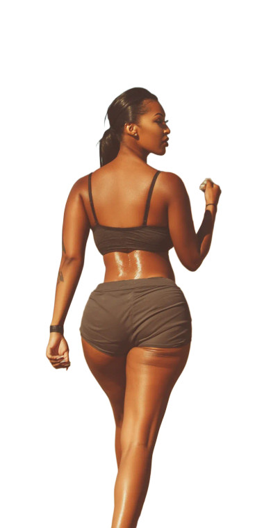 Athletic Latina Walking Vinyl Car Decal Sticker – Waterproof & UV-Resistant 8"