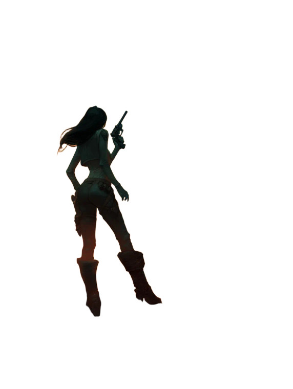 Fantasy Female Warrior V3 Vinyl Car Decal Sticker – Waterproof & UV-Resistant 8"