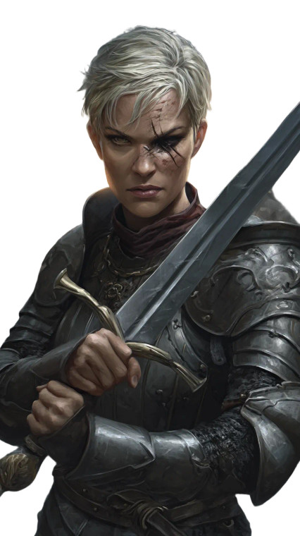 Grim Mercenary Portrait Vinyl Car Decal Sticker – Waterproof & UV-Resistant 8"