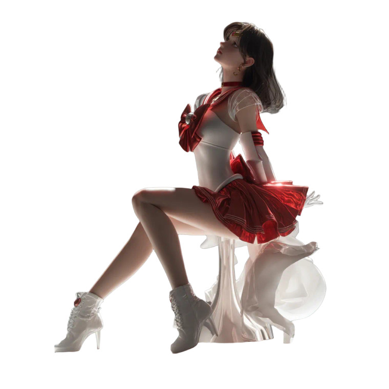 Sailor Mars Portrait V2 Vinyl Car Decal Sticker – Waterproof & UV-Resistant 8"