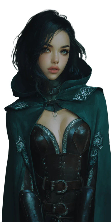 Fantasy Apprentice Girl V2 Vinyl Car Decal Sticker – Waterproof & UV-Resistant 8"