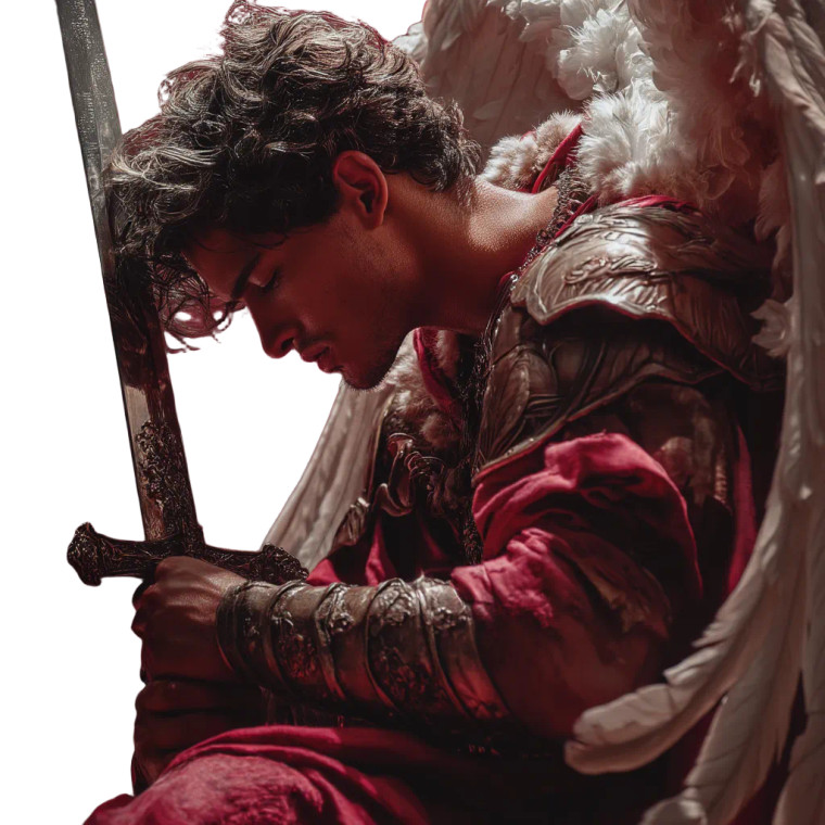 Rafael Archangel V2 Vinyl Car Decal Sticker – Waterproof & UV-Resistant 8"