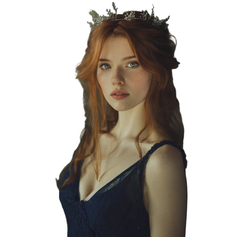 Young Fae Portrait Vinyl Car Decal Sticker – Waterproof & UV-Resistant 8"
