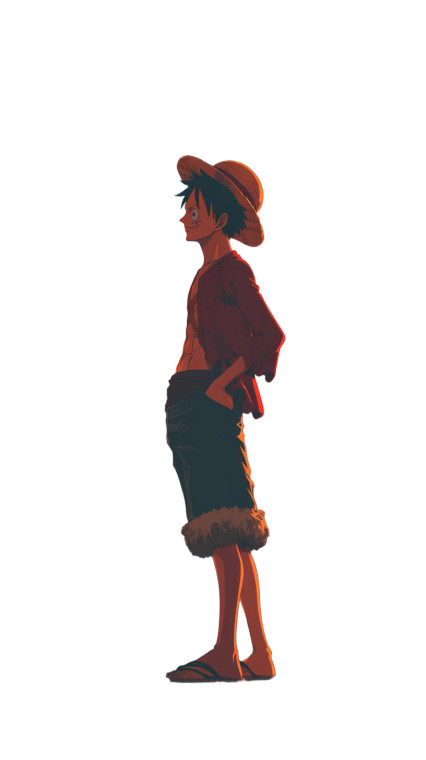 Monkey D Luffy V5 Vinyl Car Decal Sticker – Waterproof & UV-Resistant 8"