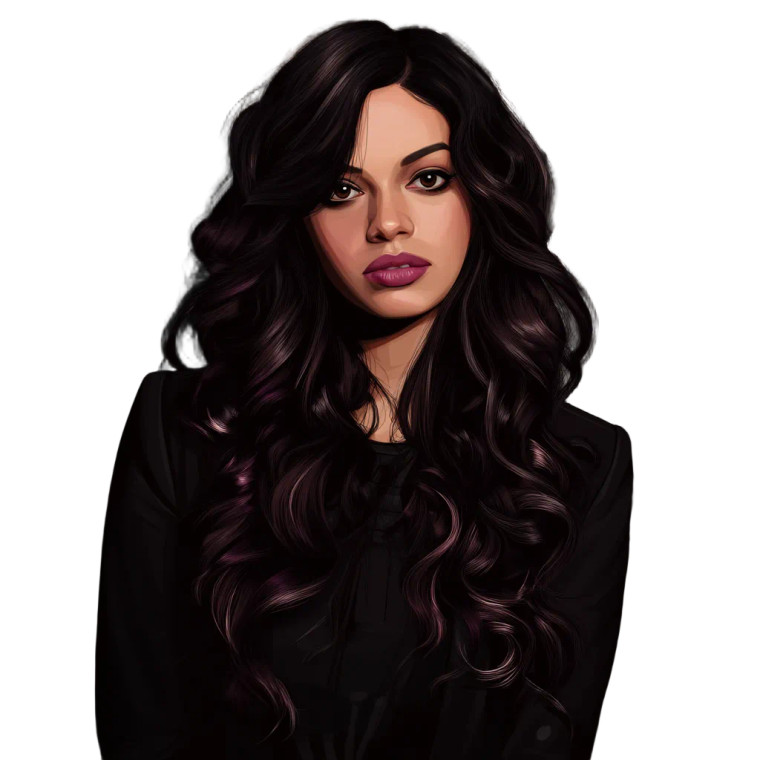 Punk Portrait Woman Vinyl Car Decal Sticker – Waterproof & UV-Resistant 8"