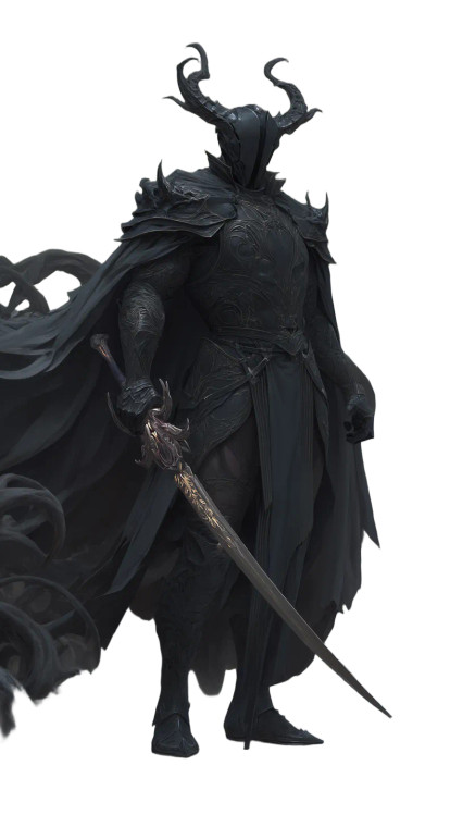 Dark Fantasy Warrior V47 Vinyl Car Decal Sticker – Waterproof & UV-Resistant 8"