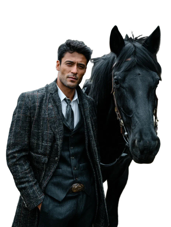 Turkish Nobleman With Horse Vinyl Car Decal Sticker – Waterproof & UV-Resistant 8"