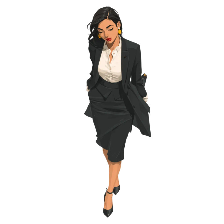 Isometric Lawyer Vinyl Car Decal Sticker – Waterproof & UV-Resistant 8"