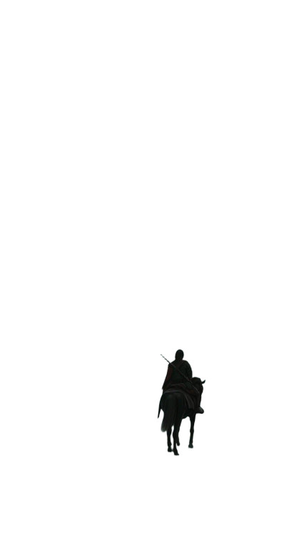 Lonesome Horserider Warrior Vinyl Car Decal Sticker – Waterproof & UV-Resistant 8"