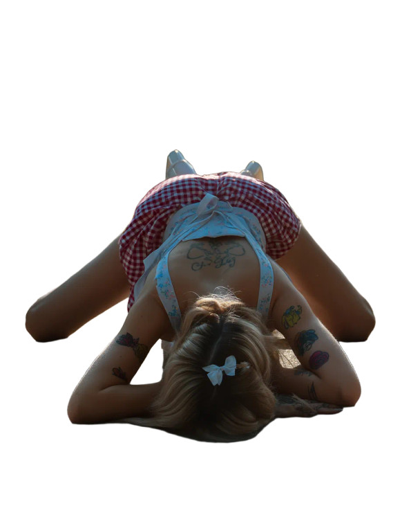 Sleeping Alice Vinyl Car Decal Sticker – Waterproof & UV-Resistant 8"