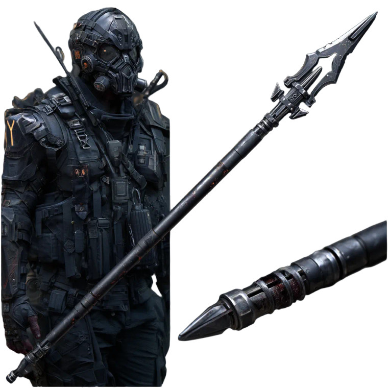 Cyberpunk Tactical Spear Vinyl Car Decal Sticker – Waterproof & UV-Resistant 8"