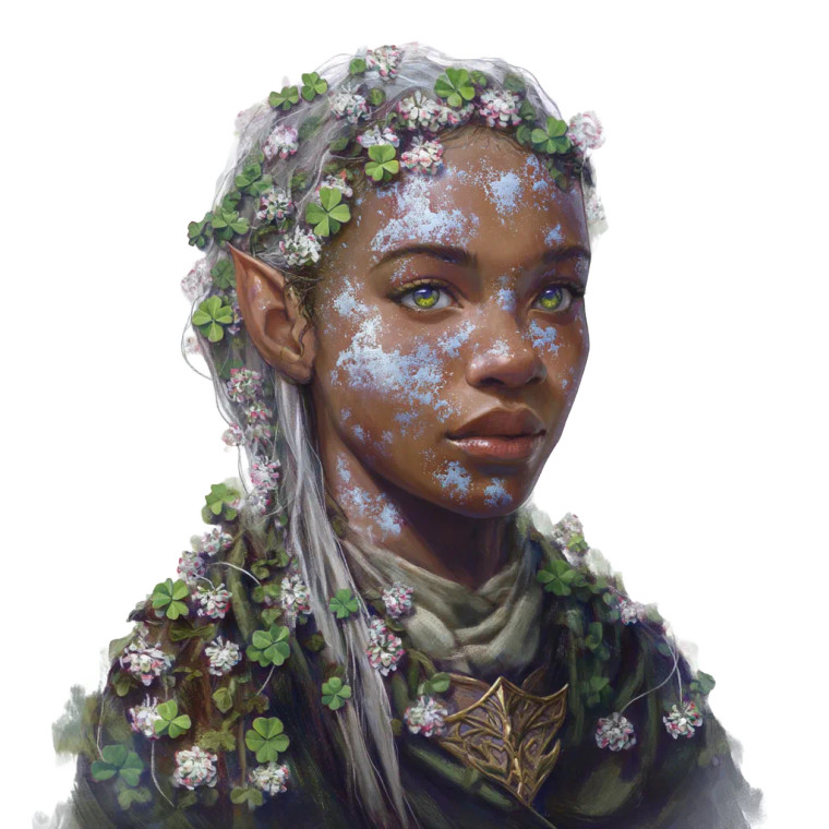 Elven Druid Portrait Vinyl Car Decal Sticker – Waterproof & UV-Resistant 8"