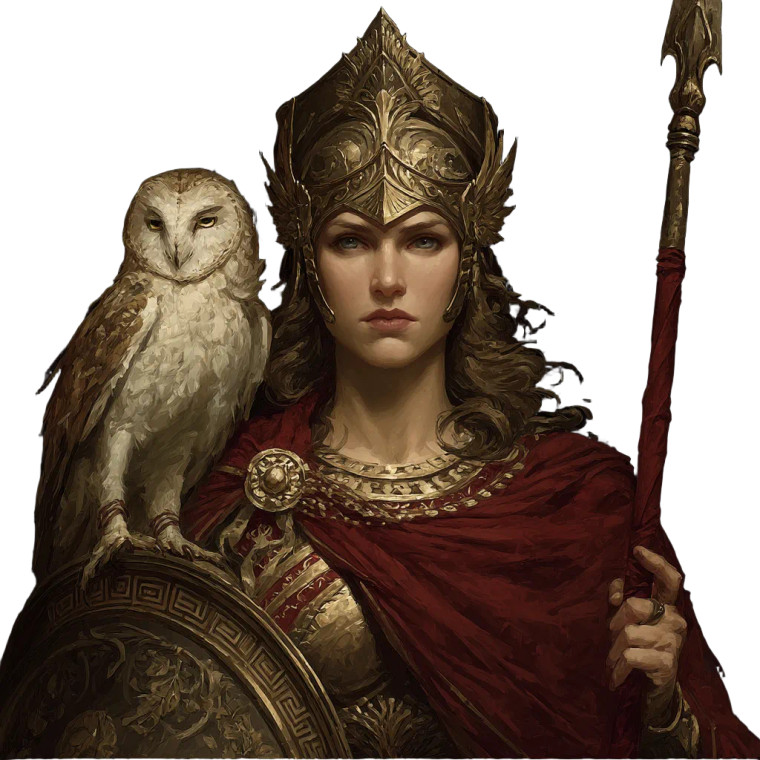 Goddess Athena V2 Vinyl Car Decal Sticker – Waterproof & UV-Resistant 8"