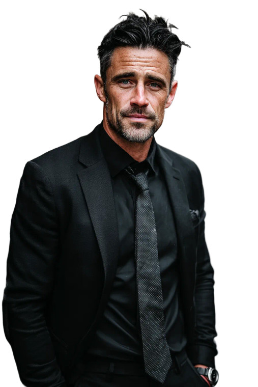 Attractive Man Portrait Vinyl Car Decal Sticker – Waterproof & UV-Resistant 8"