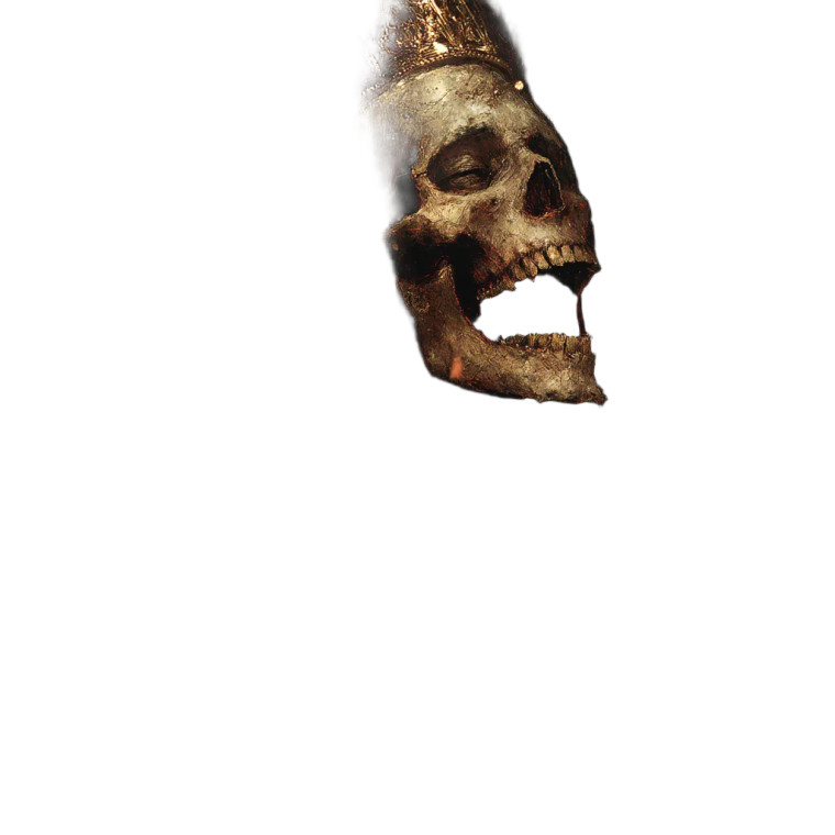 Skeleton King Laughing Vinyl Car Decal Sticker – Waterproof & UV-Resistant 8"