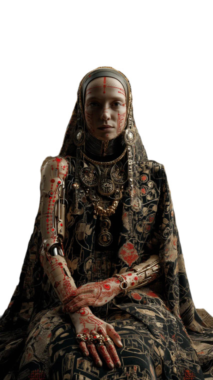 Regal Futurist Queen Vinyl Car Decal Sticker – Waterproof & UV-Resistant 8"