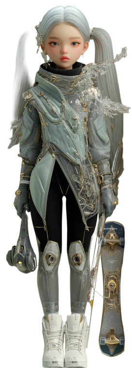 Cyber Angel Packaging V2 Vinyl Car Decal Sticker – Waterproof & UV-Resistant 8"