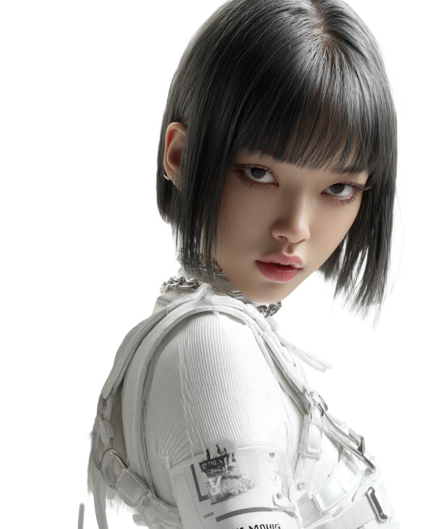 Cyber Punk Cupid Vinyl Car Decal Sticker – Waterproof & UV-Resistant 8"