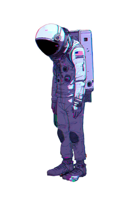 Astronaut Helmet Forest Vinyl Car Decal Sticker – Waterproof & UV-Resistant 8"