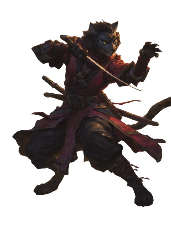 Catfolk Swashbuckler V2 Vinyl Car Decal Sticker – Waterproof & UV-Resistant 8"