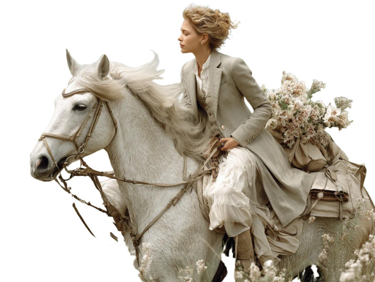 Elegant Equestrian Vinyl Car Decal Sticker – Waterproof & UV-Resistant 8"