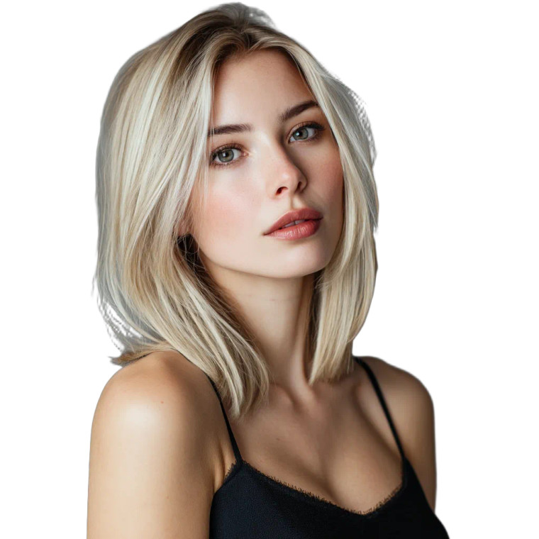 Beautiful Blond Woman Vinyl Car Decal Sticker – Waterproof & UV-Resistant 8"