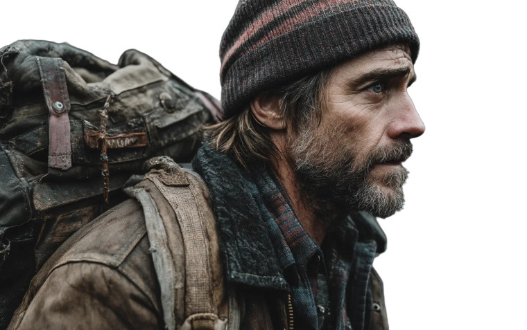 Rugged Survivor Joel Vinyl Car Decal Sticker – Waterproof & UV-Resistant 8"