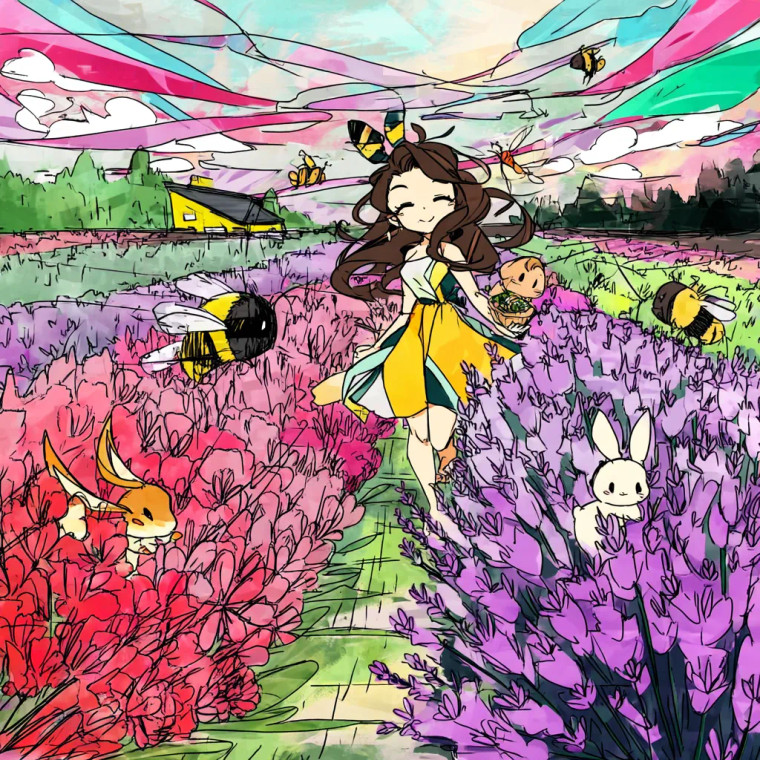 Lavender Field Queen Vinyl Car Decal Sticker – Waterproof & UV-Resistant 8"