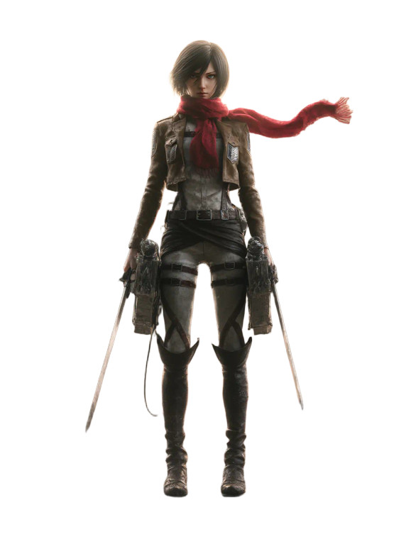 Mikasa Ackerman Portrait V2 Vinyl Car Decal Sticker – Waterproof & UV-Resistant 8"